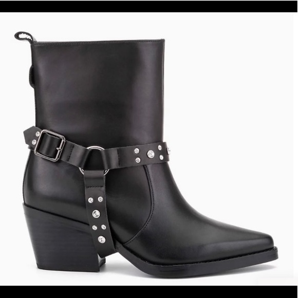 NWOB Rebel By Rebel Wilson Sz 11 Black Ankle Boots - Picture 2 of 12